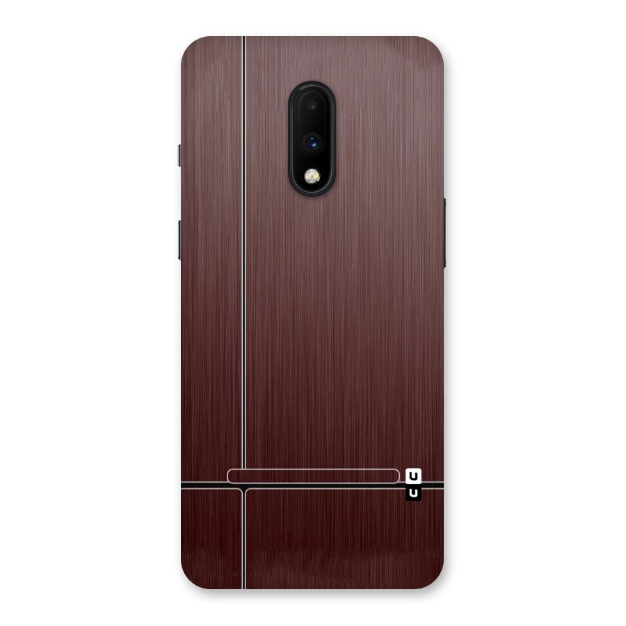 Dark Maroon Classic Design Back Case for OnePlus 7
