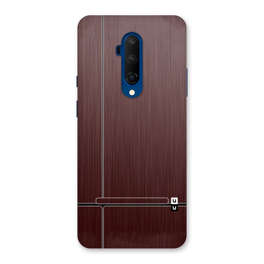 Dark Maroon Classic Design Back Case for OnePlus 7T Pro