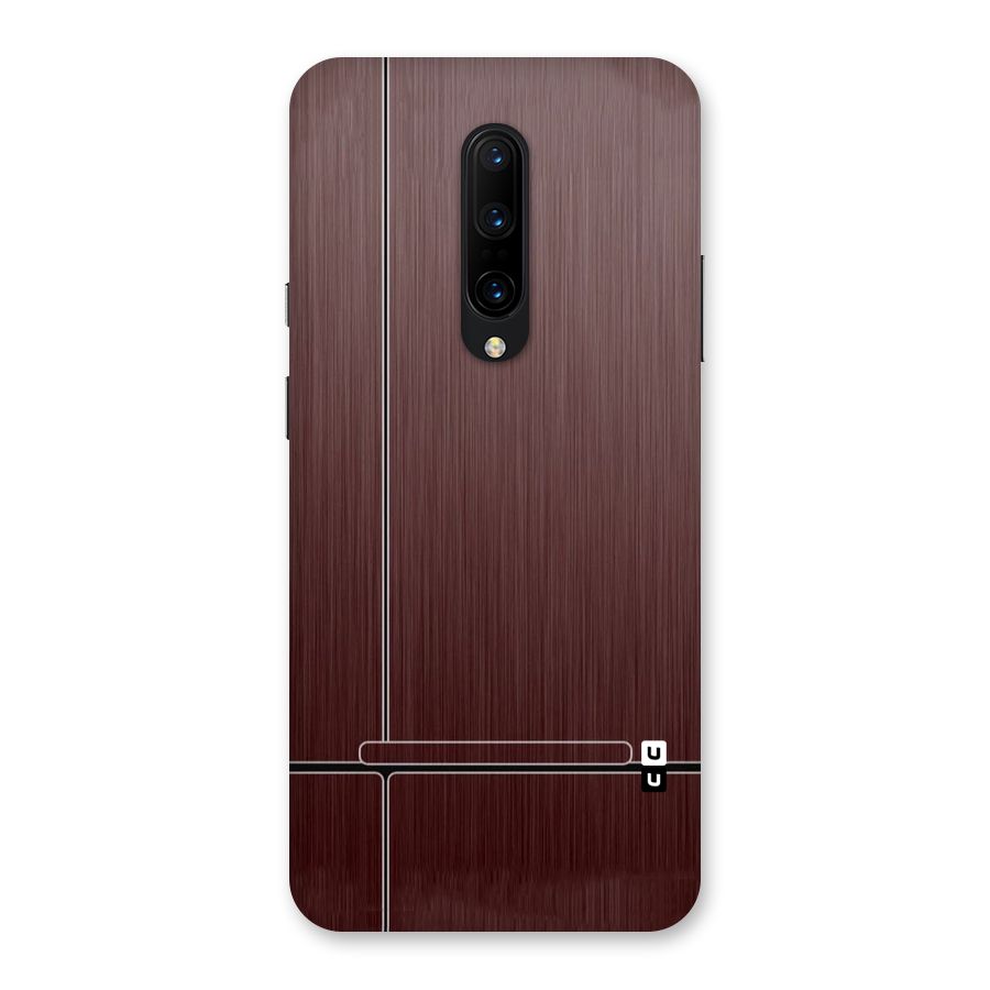 Dark Maroon Classic Design Back Case for OnePlus 7 Pro