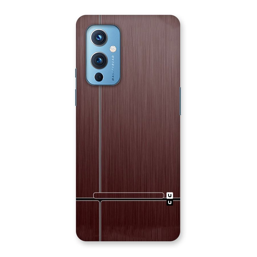 Dark Maroon Classic Design Back Case for OnePlus 9