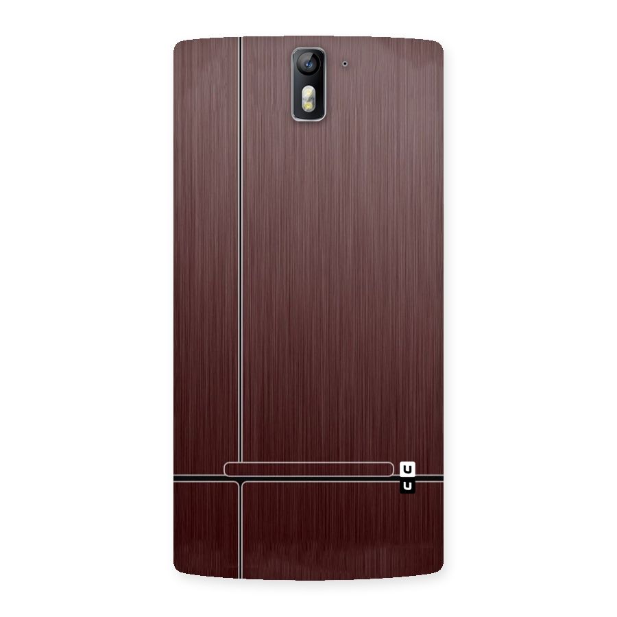 Dark Maroon Classic Design Back Case for One Plus One