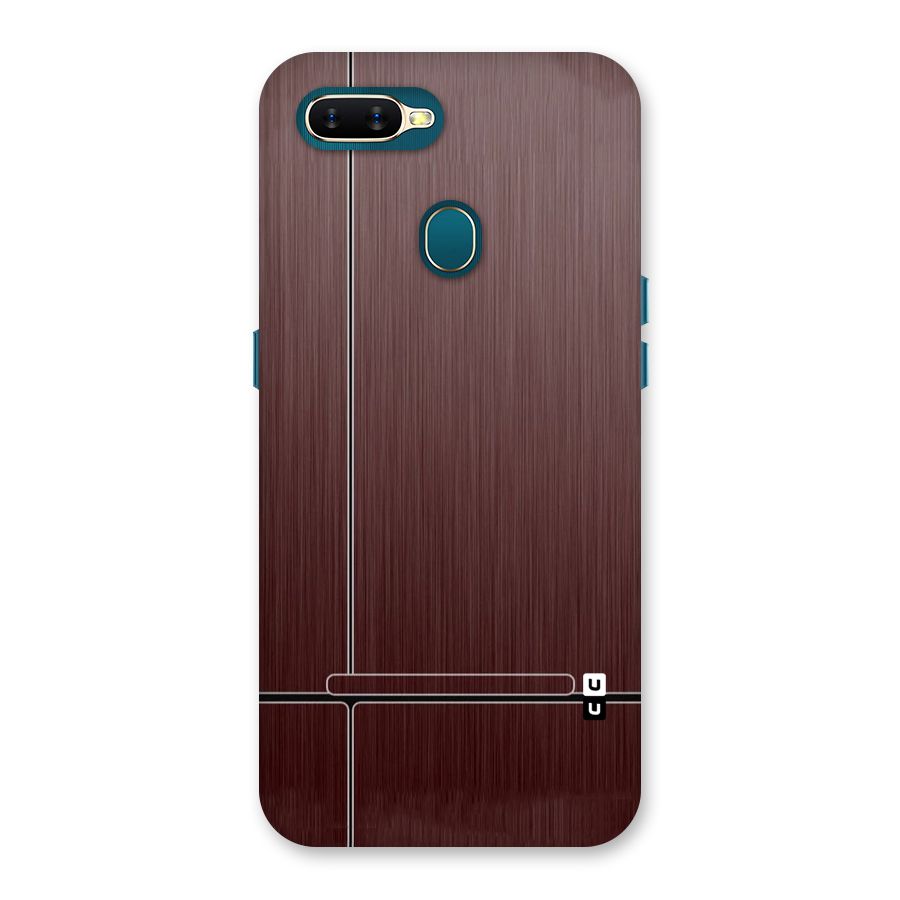 Dark Maroon Classic Design Back Case for Oppo A11k