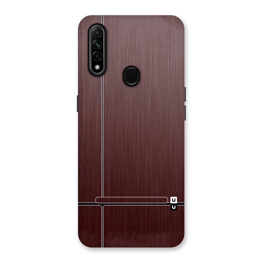 Dark Maroon Classic Design Back Case for Oppo A31