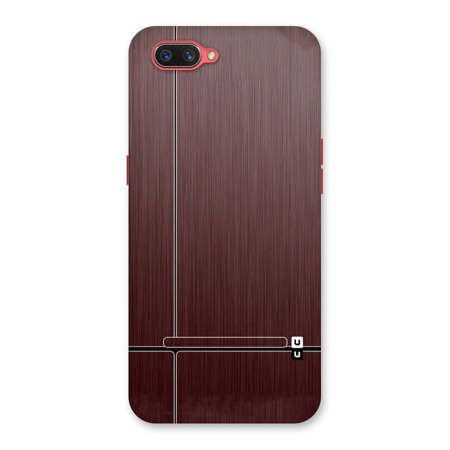 Dark Maroon Classic Design Back Case for Oppo A3s