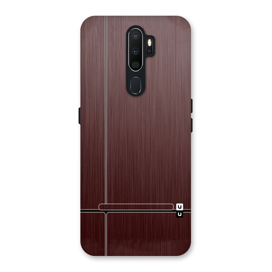 Dark Maroon Classic Design Back Case for Oppo A5 (2020)