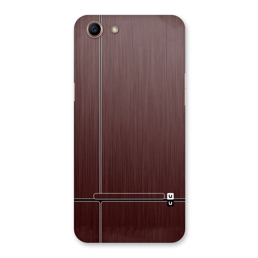 Dark Maroon Classic Design Back Case for Oppo A83 (2018)