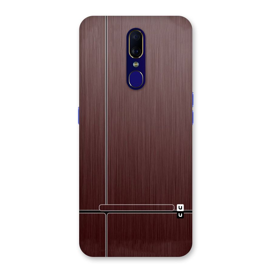 Dark Maroon Classic Design Back Case for Oppo A9