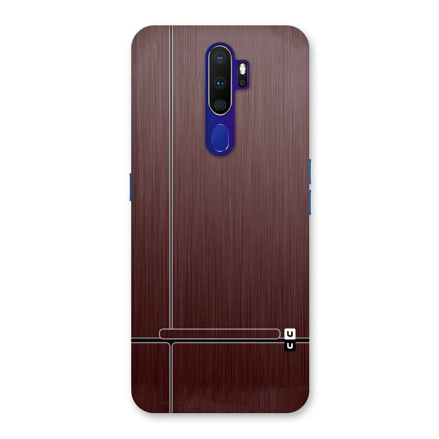 Dark Maroon Classic Design Back Case for Oppo A9 (2020)