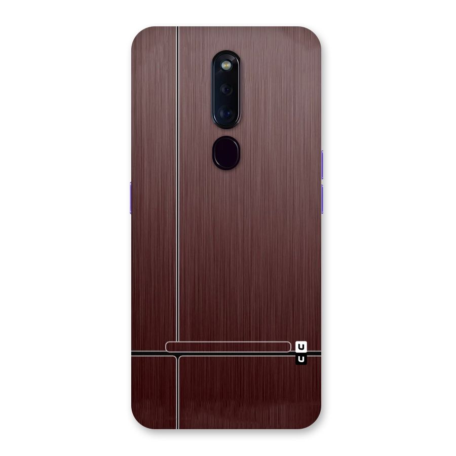 Dark Maroon Classic Design Back Case for Oppo F11 Pro