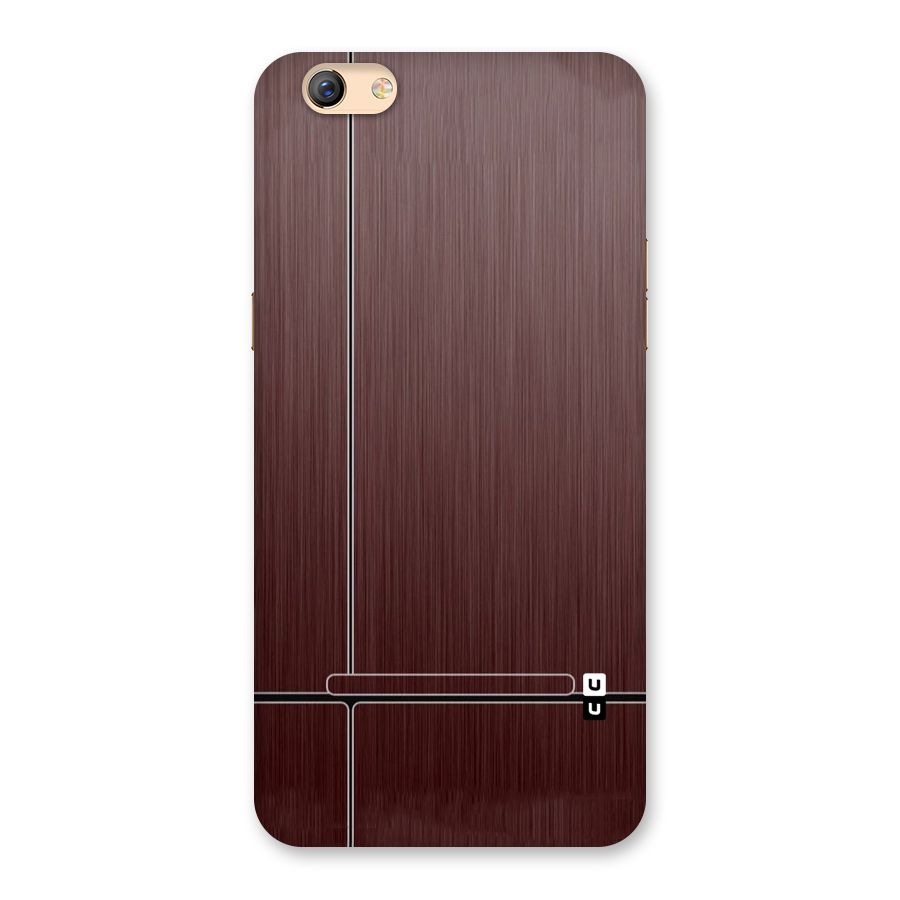 Dark Maroon Classic Design Back Case for Oppo F3 Plus