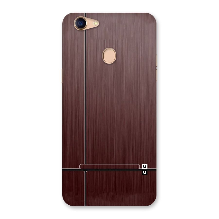 Dark Maroon Classic Design Back Case for Oppo F5