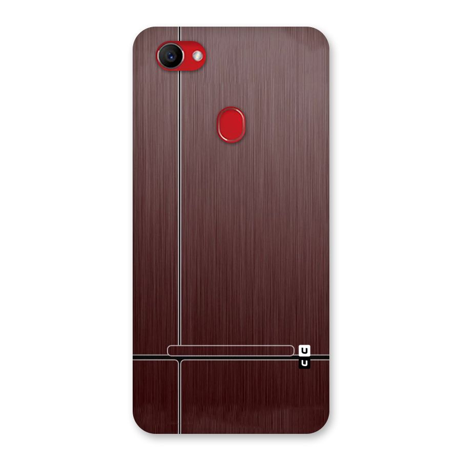 Dark Maroon Classic Design Back Case for Oppo F7