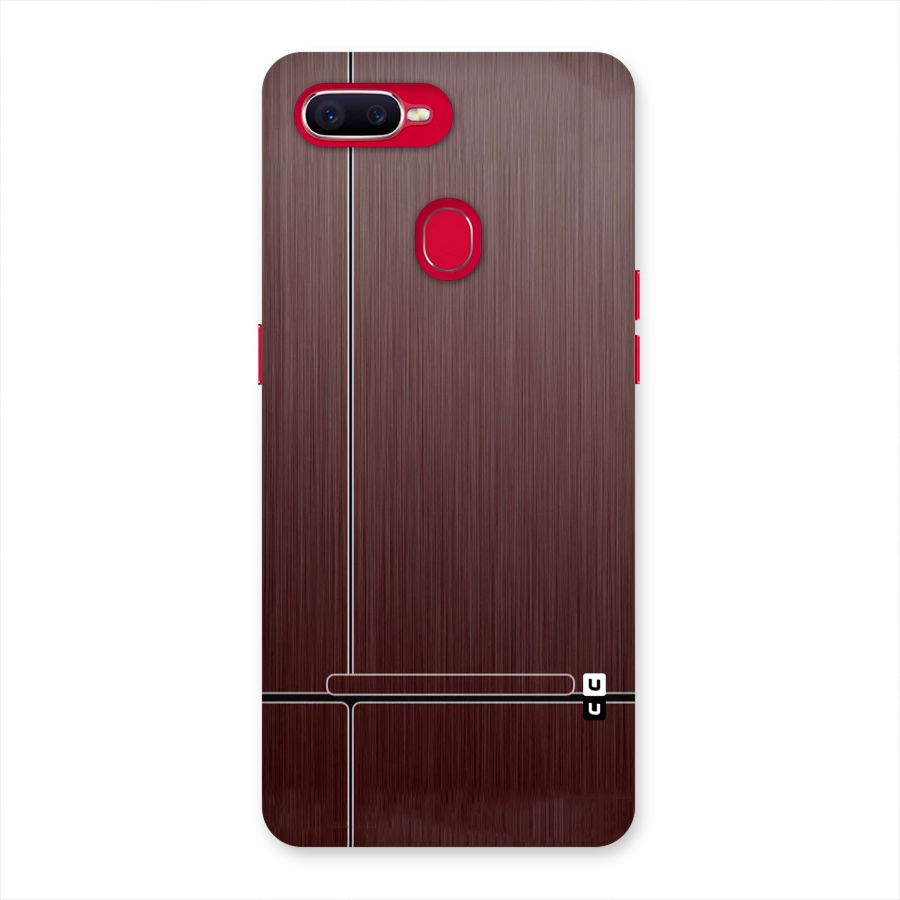 Dark Maroon Classic Design Back Case for Oppo F9 Pro
