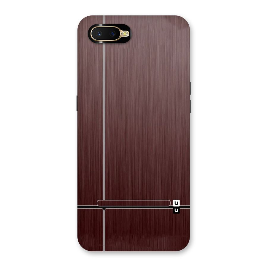 Dark Maroon Classic Design Back Case for Oppo K1
