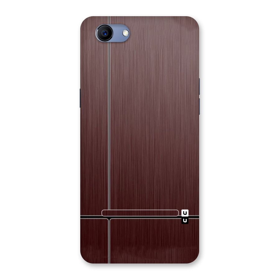 Dark Maroon Classic Design Back Case for Oppo Realme 1