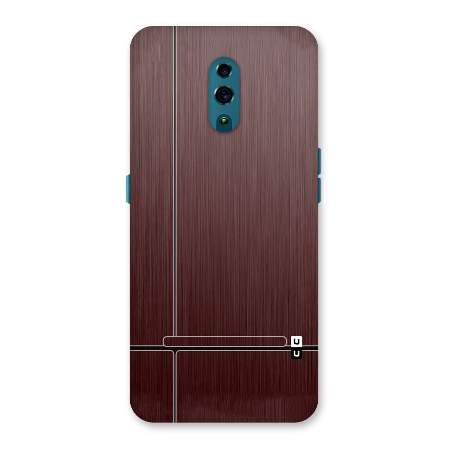 Dark Maroon Classic Design Back Case for Oppo Reno