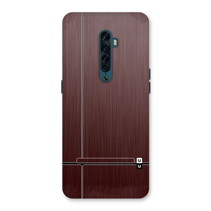 Dark Maroon Classic Design Back Case for Oppo Reno2