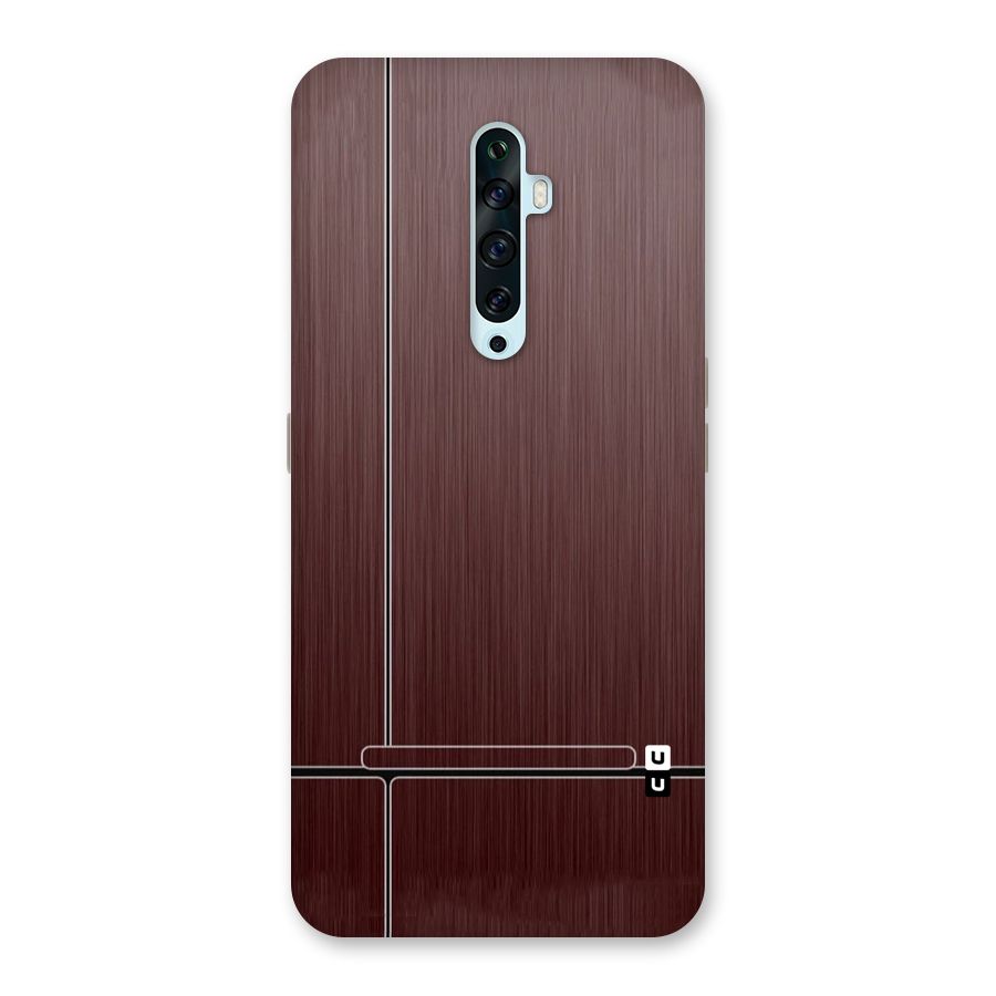 Dark Maroon Classic Design Back Case for Oppo Reno2 Z