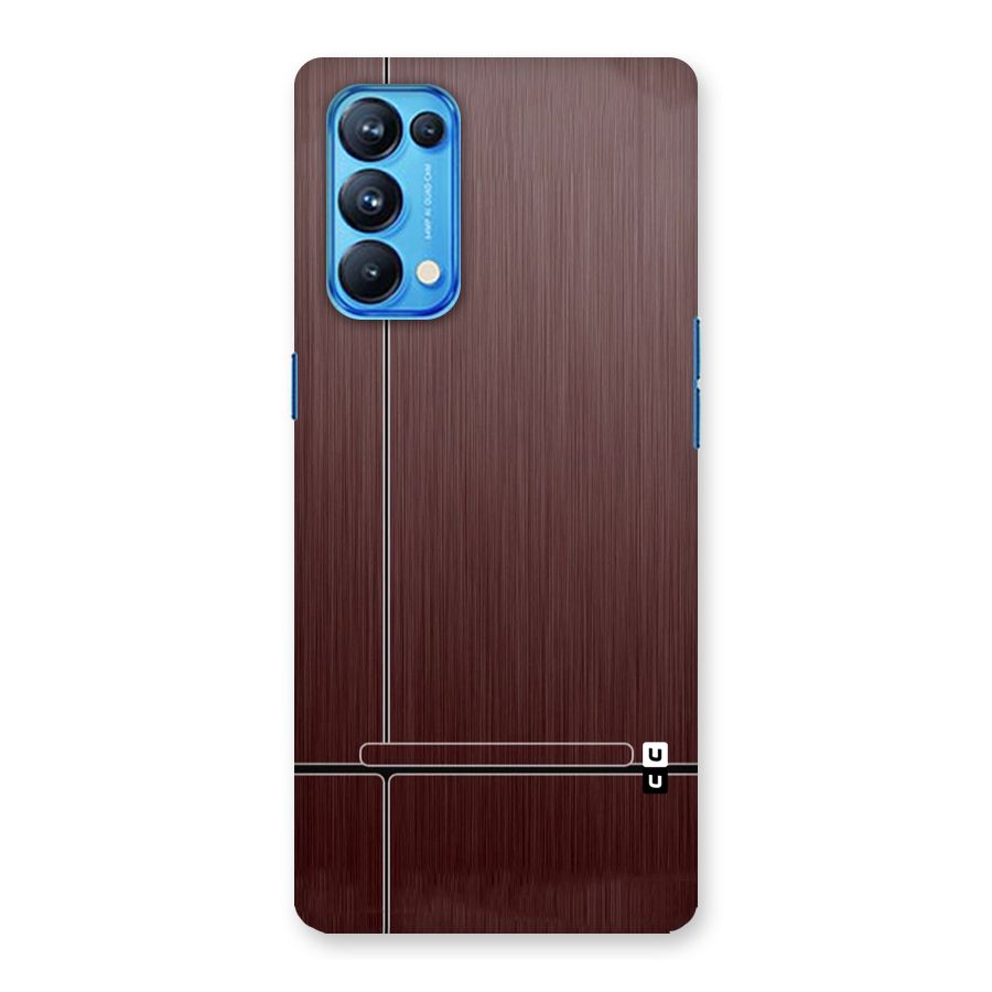 Dark Maroon Classic Design Back Case for Oppo Reno5 Pro 5G
