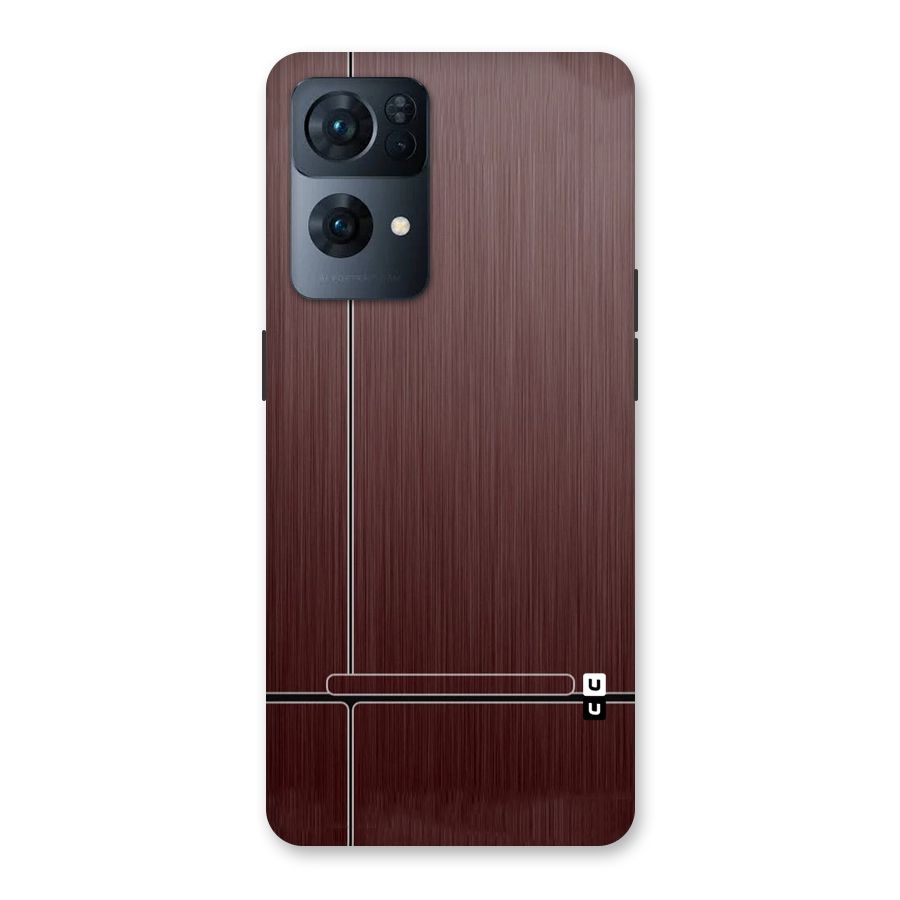 Dark Maroon Classic Design Back Case for Oppo Reno7 Pro 5G