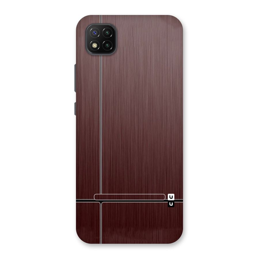Dark Maroon Classic Design Back Case for Poco C3