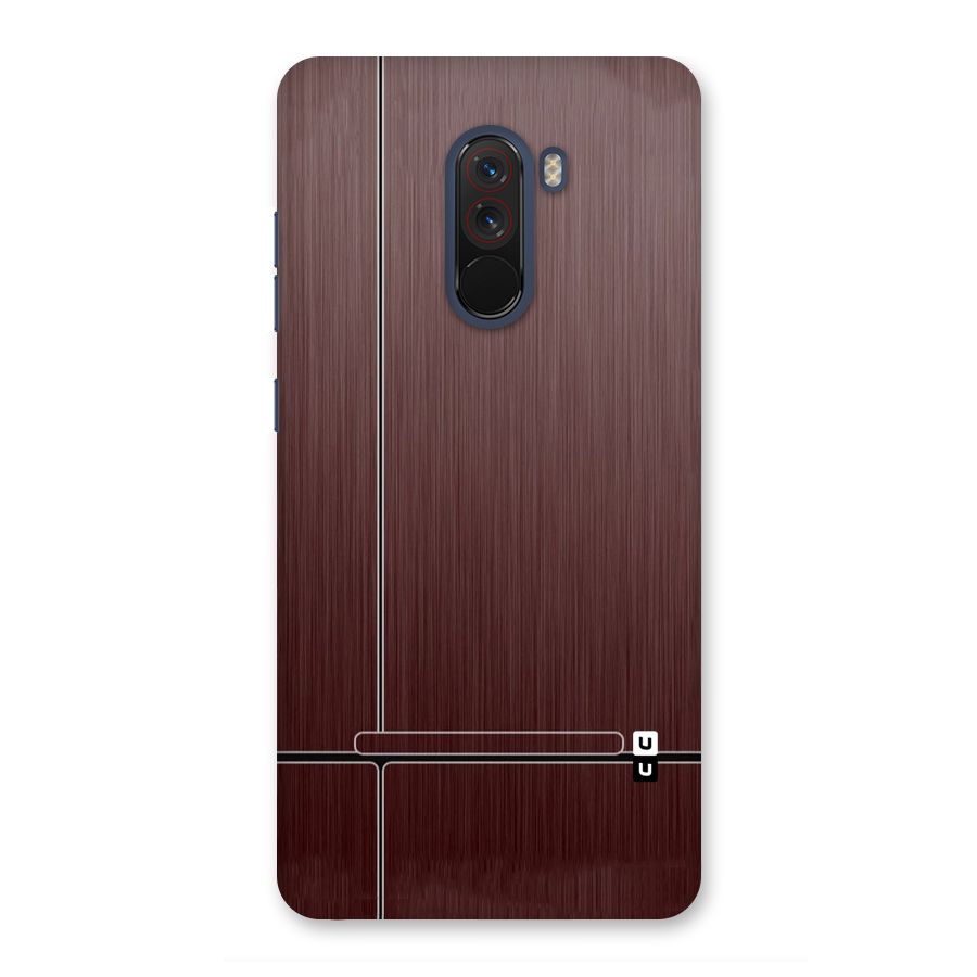 Dark Maroon Classic Design Back Case for Poco F1