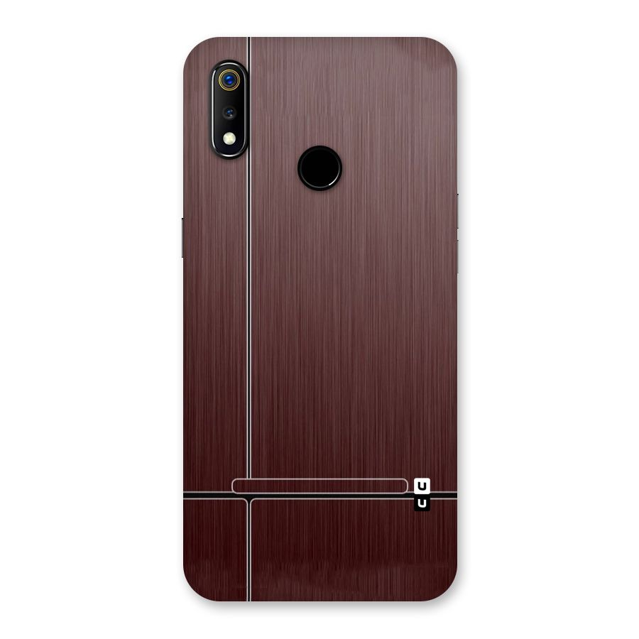 Dark Maroon Classic Design Back Case for Realme 3