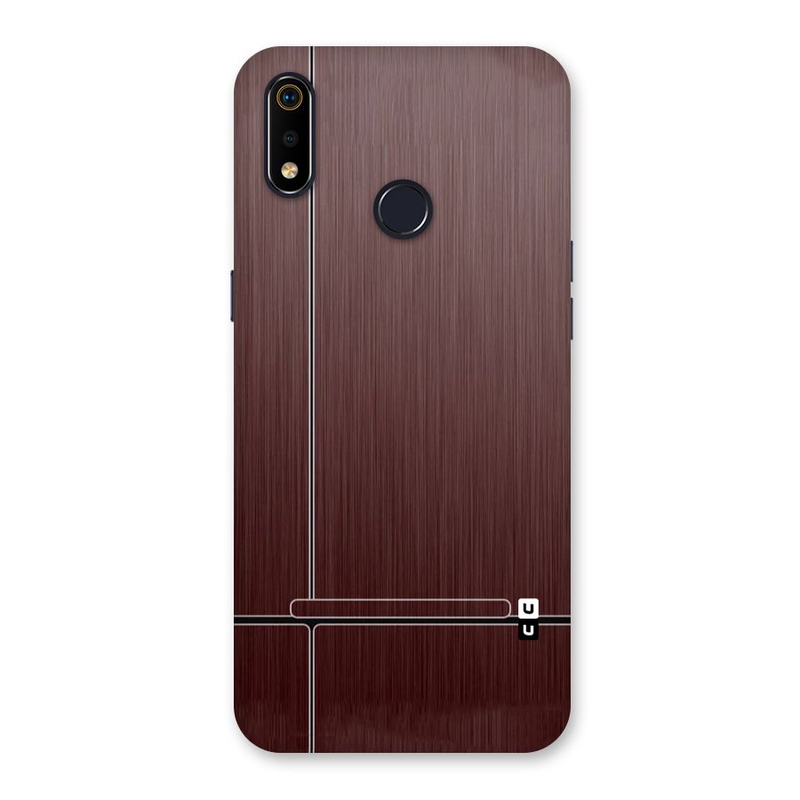 Dark Maroon Classic Design Back Case for Realme 3i