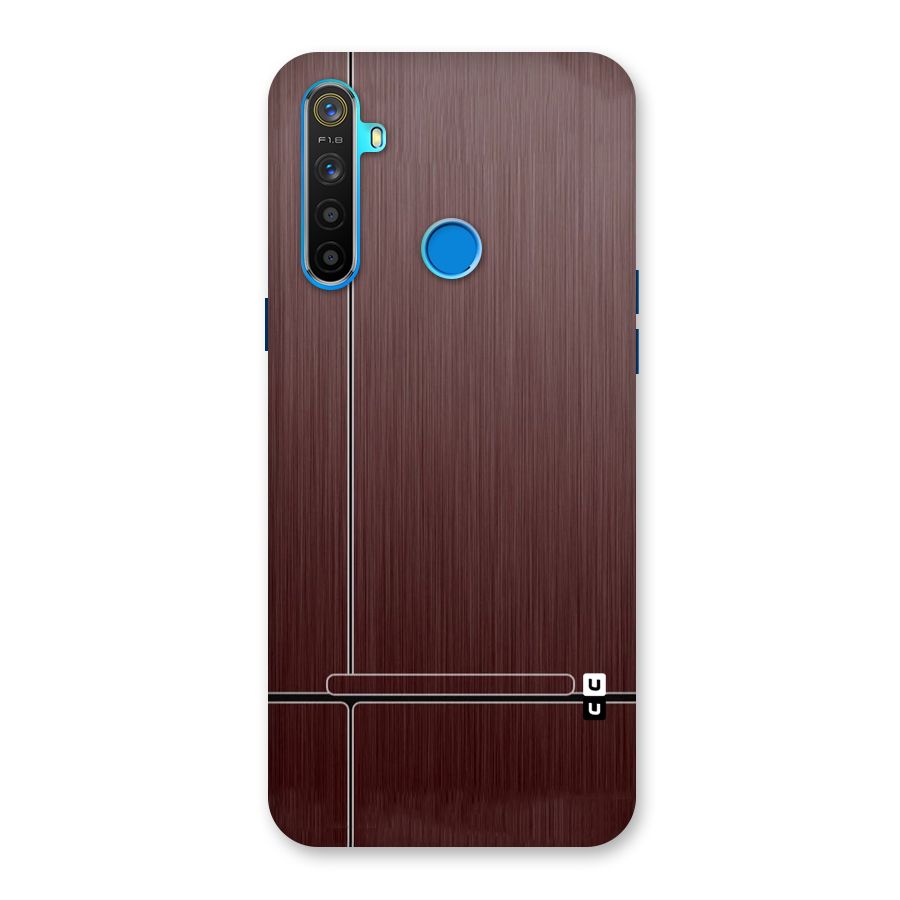 Dark Maroon Classic Design Back Case for Realme 5s