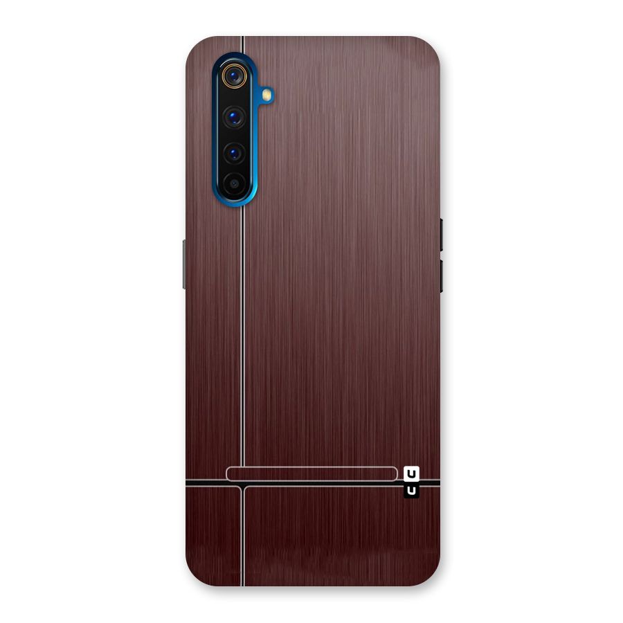 Dark Maroon Classic Design Back Case for Realme 6 Pro