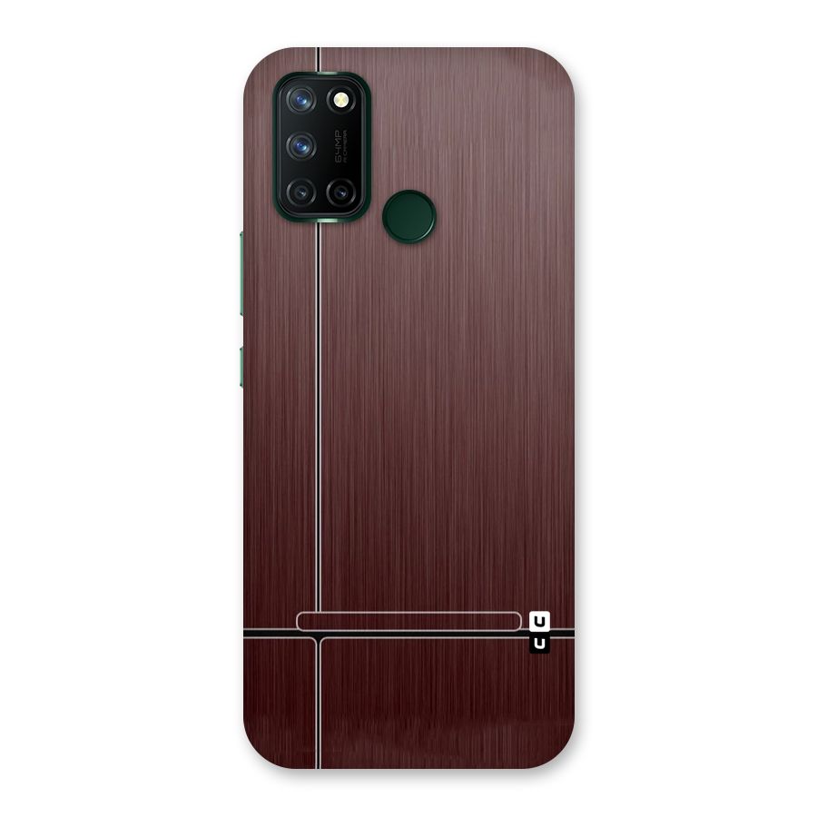 Dark Maroon Classic Design Back Case for Realme 7i