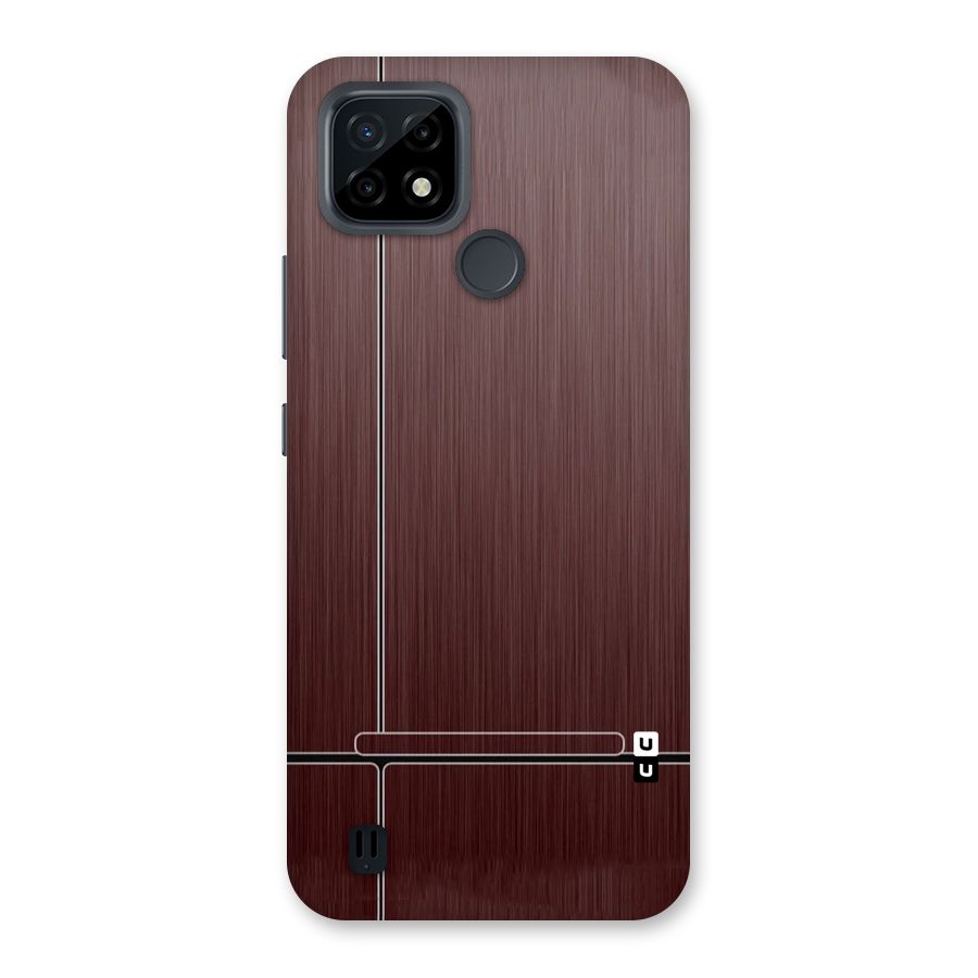 Dark Maroon Classic Design Back Case for Realme C21
