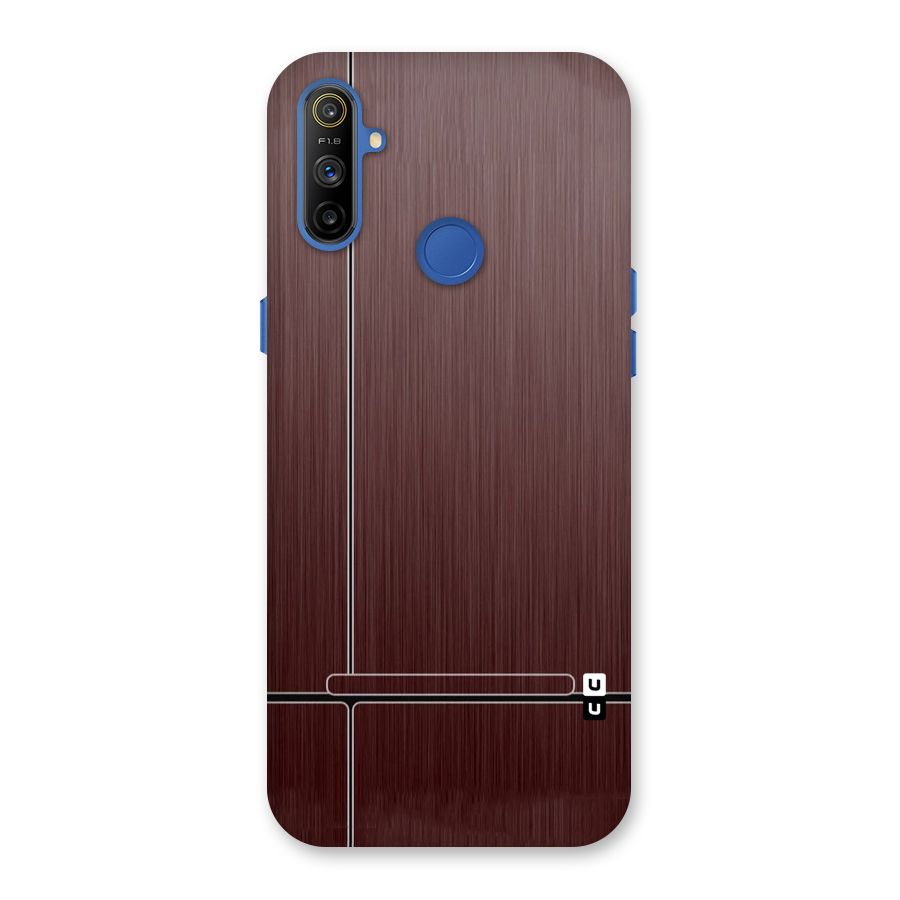 Dark Maroon Classic Design Back Case for Realme Narzo 10A
