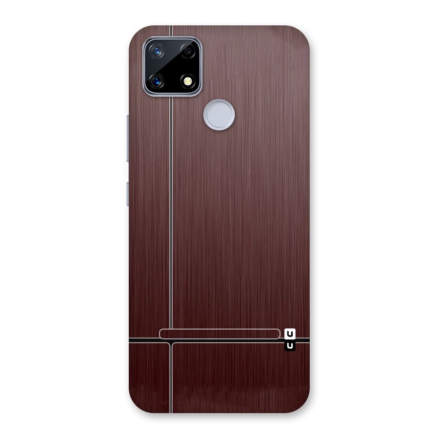 Dark Maroon Classic Design Back Case for Realme Narzo 20