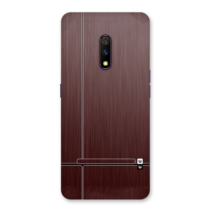 Dark Maroon Classic Design Back Case for Realme X