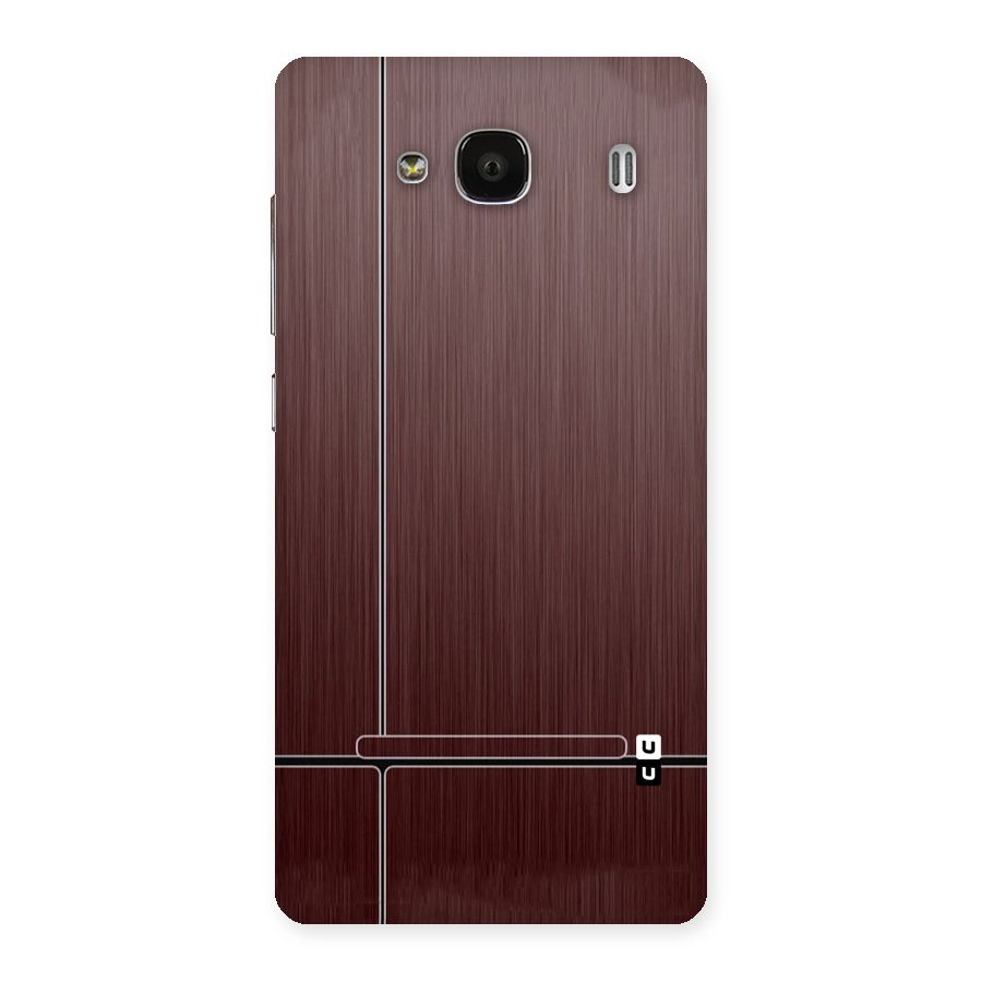 Dark Maroon Classic Design Back Case for Redmi 2s