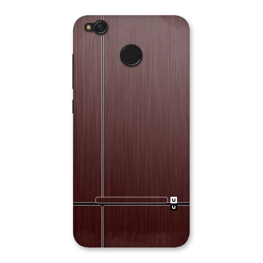 Dark Maroon Classic Design Back Case for Redmi 4