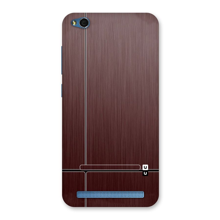 Dark Maroon Classic Design Back Case for Redmi 5A