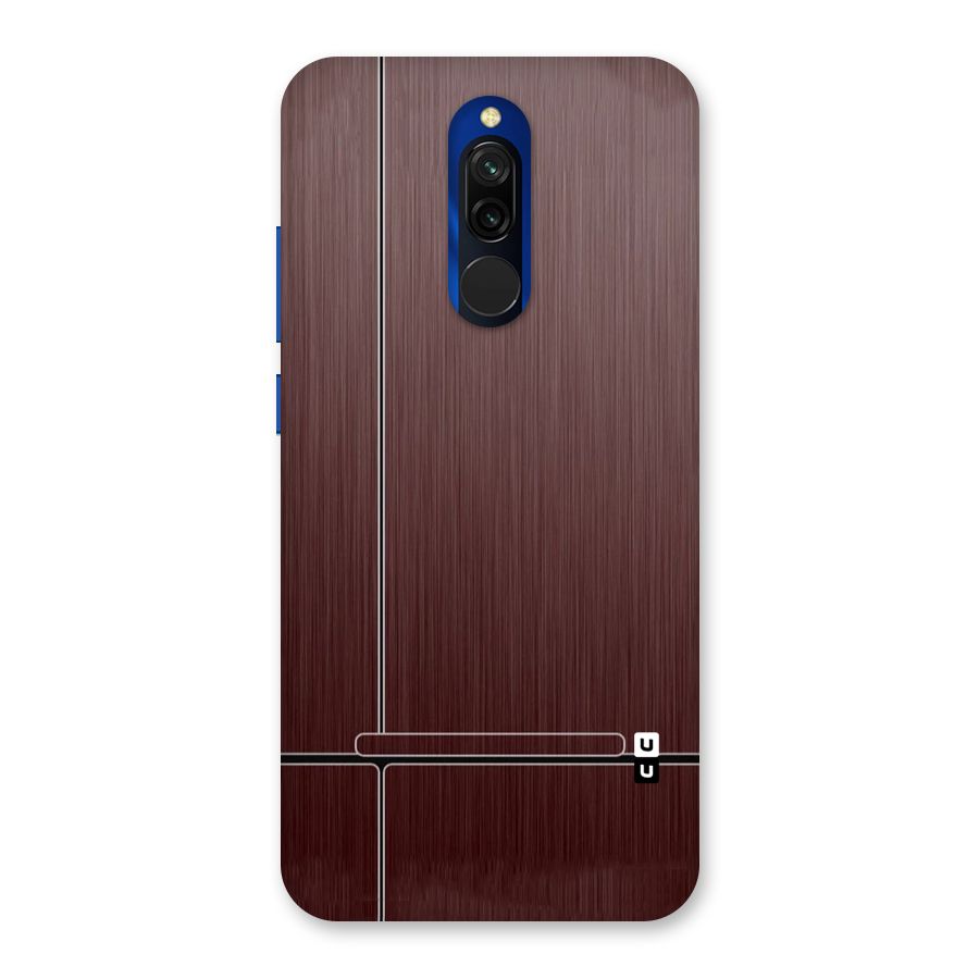 Dark Maroon Classic Design Back Case for Redmi 8