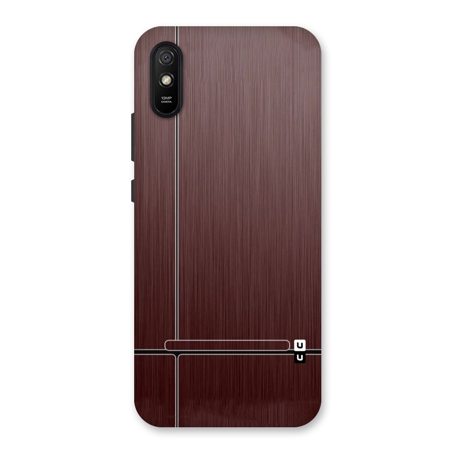 Dark Maroon Classic Design Back Case for Redmi 9A