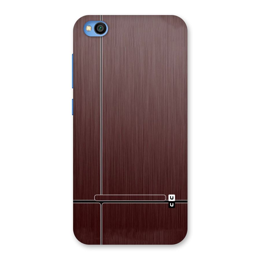 Dark Maroon Classic Design Back Case for Redmi Go