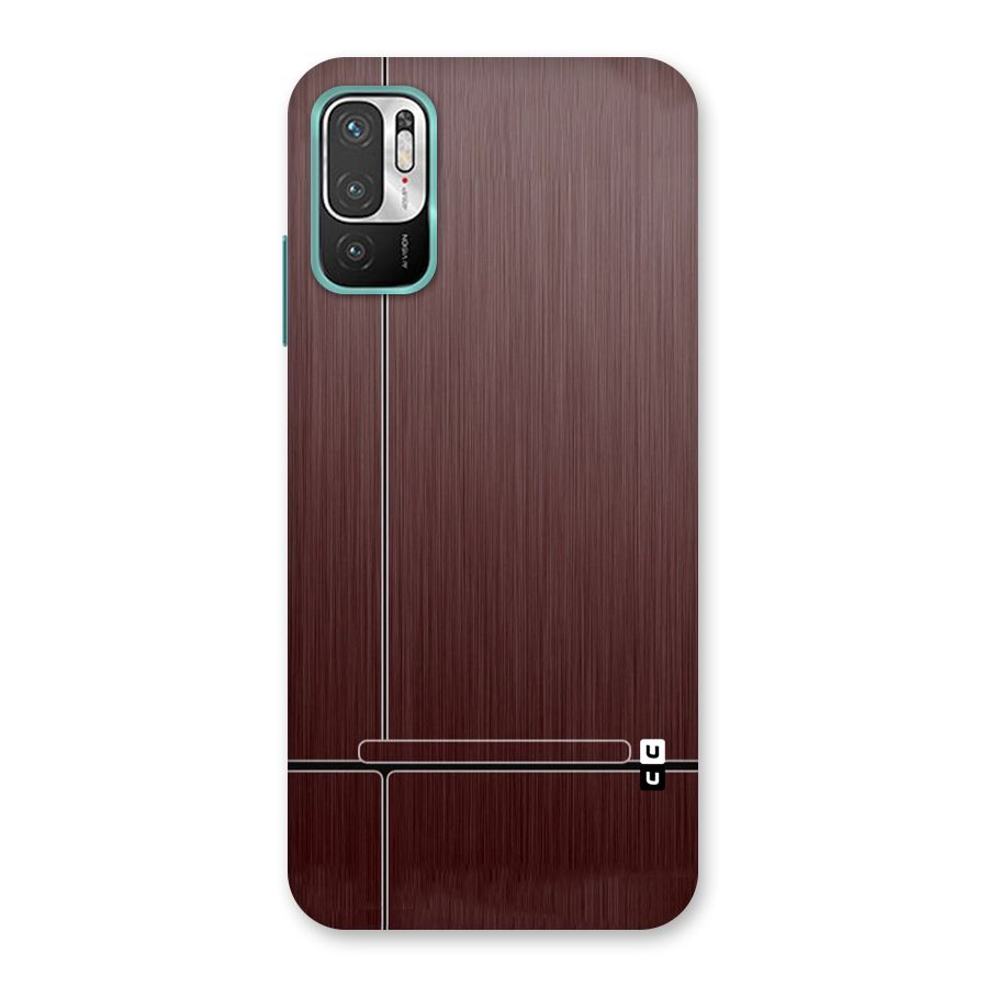 Dark Maroon Classic Design Back Case for Redmi Note 10T 5G