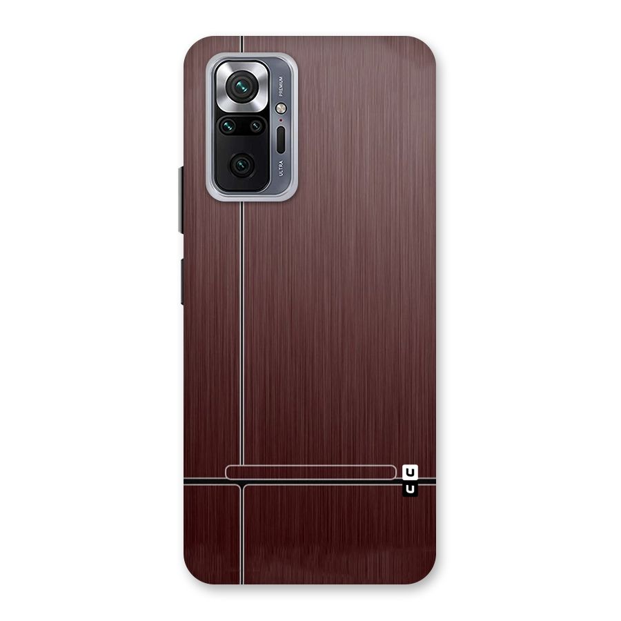 Dark Maroon Classic Design Back Case for Redmi Note 10 Pro Max