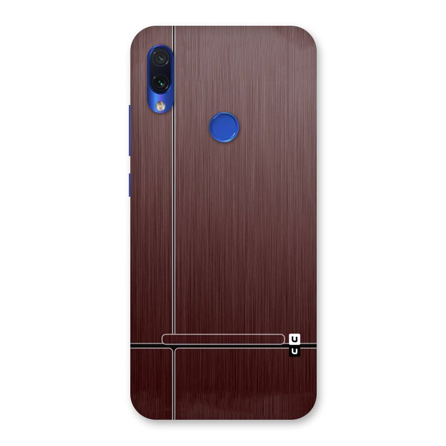 Dark Maroon Classic Design Back Case for Redmi Note 7