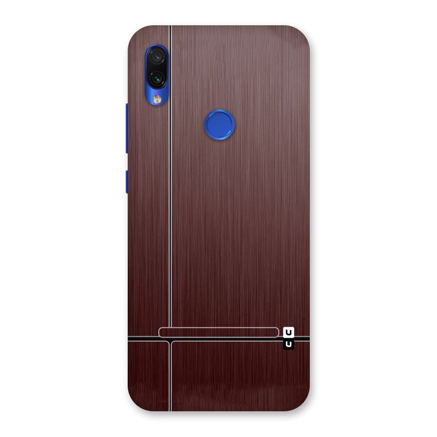 Dark Maroon Classic Design Back Case for Redmi Note 7S
