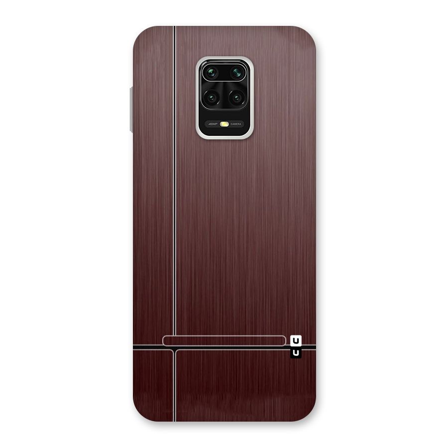 Dark Maroon Classic Design Back Case for Redmi Note 9 Pro