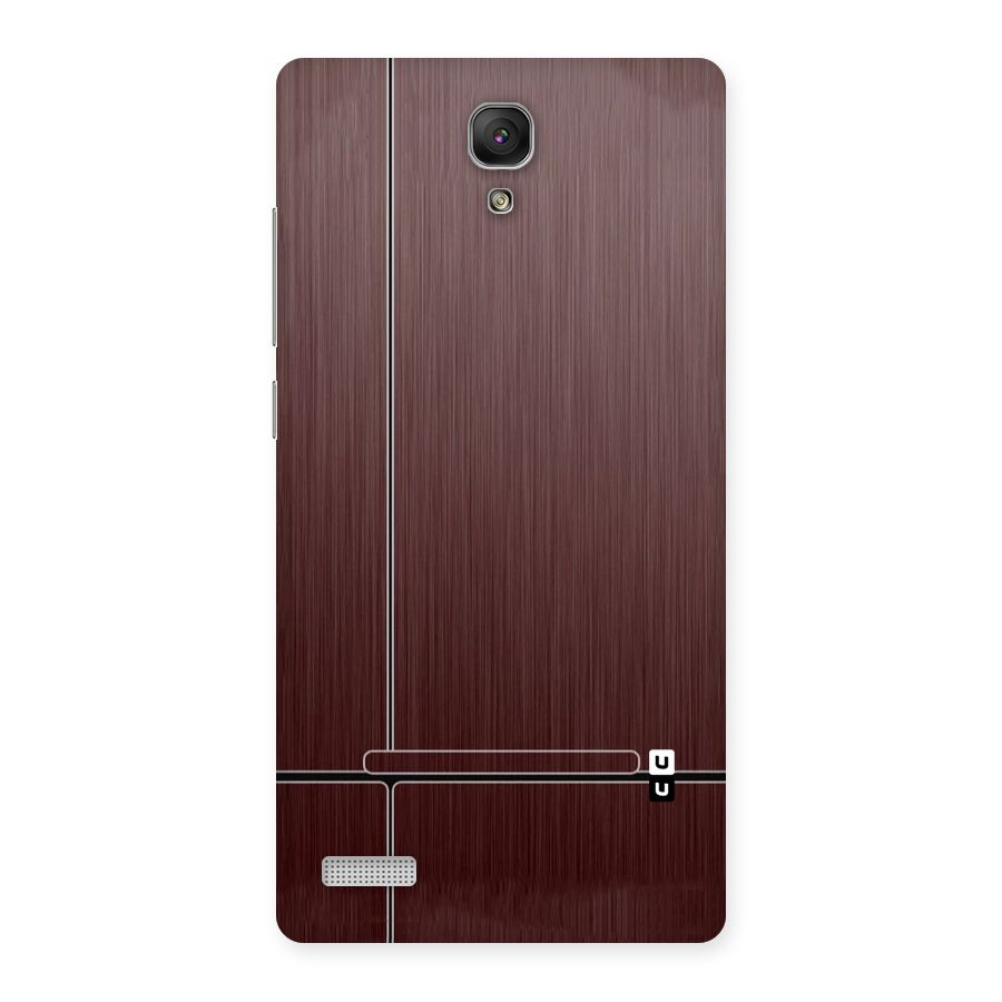 Dark Maroon Classic Design Back Case for Redmi Note Prime