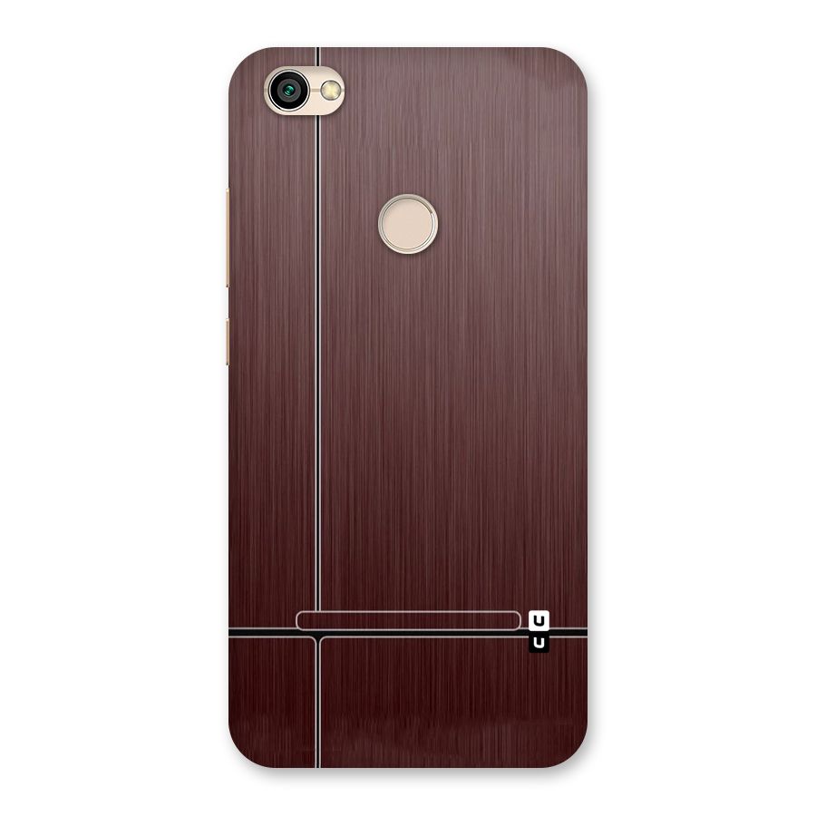 Dark Maroon Classic Design Back Case for Redmi Y1 2017
