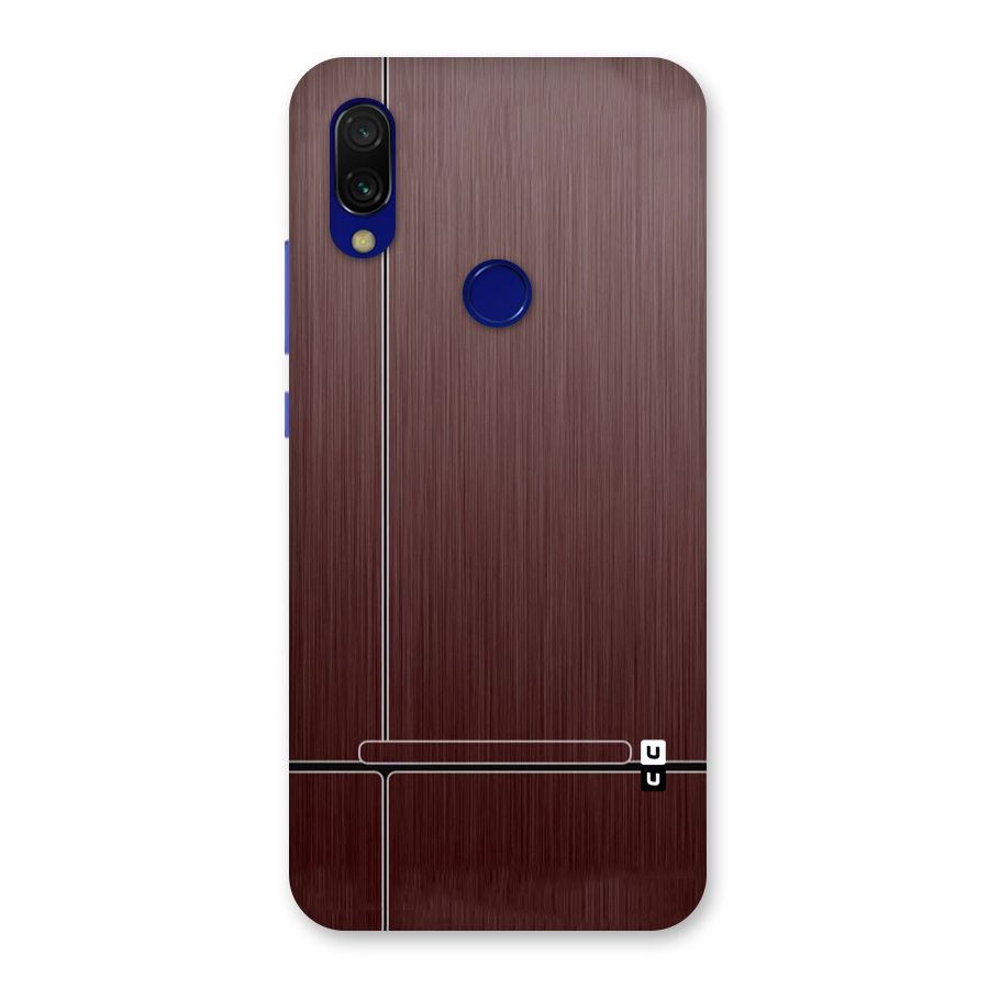 Dark Maroon Classic Design Back Case for Redmi Y3