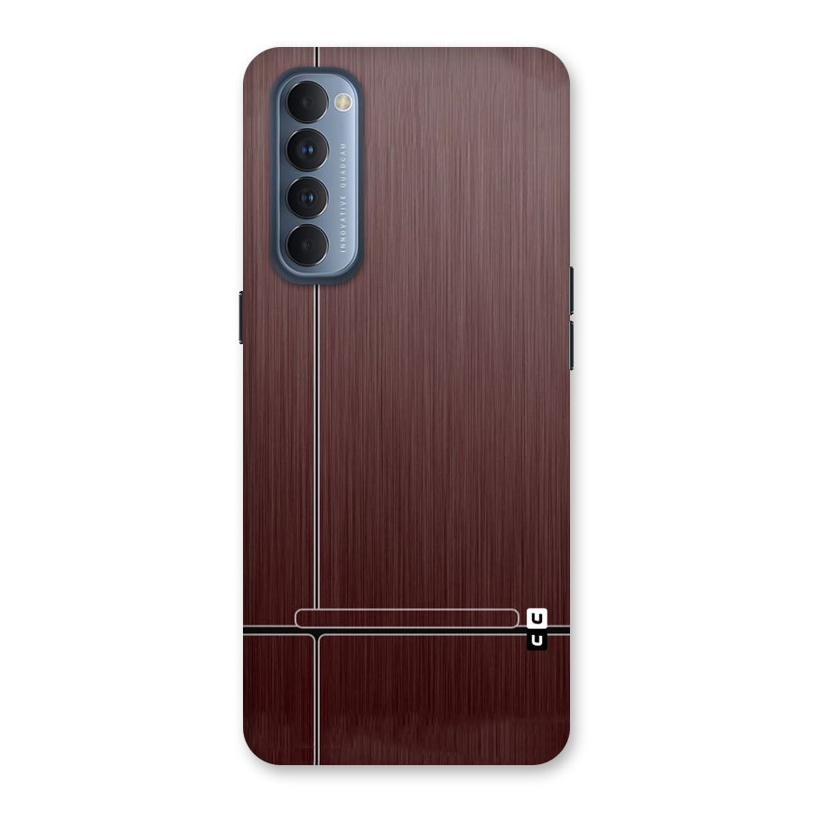 Dark Maroon Classic Design Back Case for Reno4 Pro